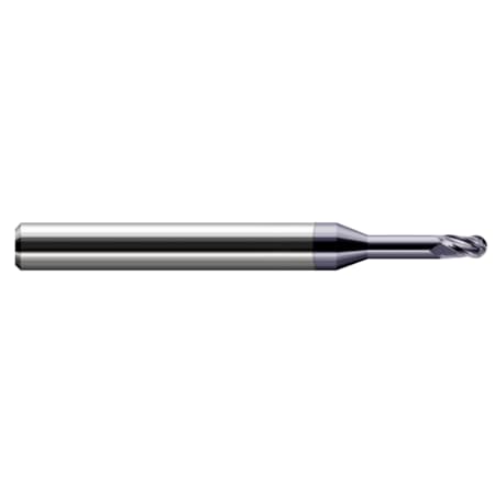 Miniature End Mill - Ball - Long Reach, Stub Flute, 0.2500 (1/4)